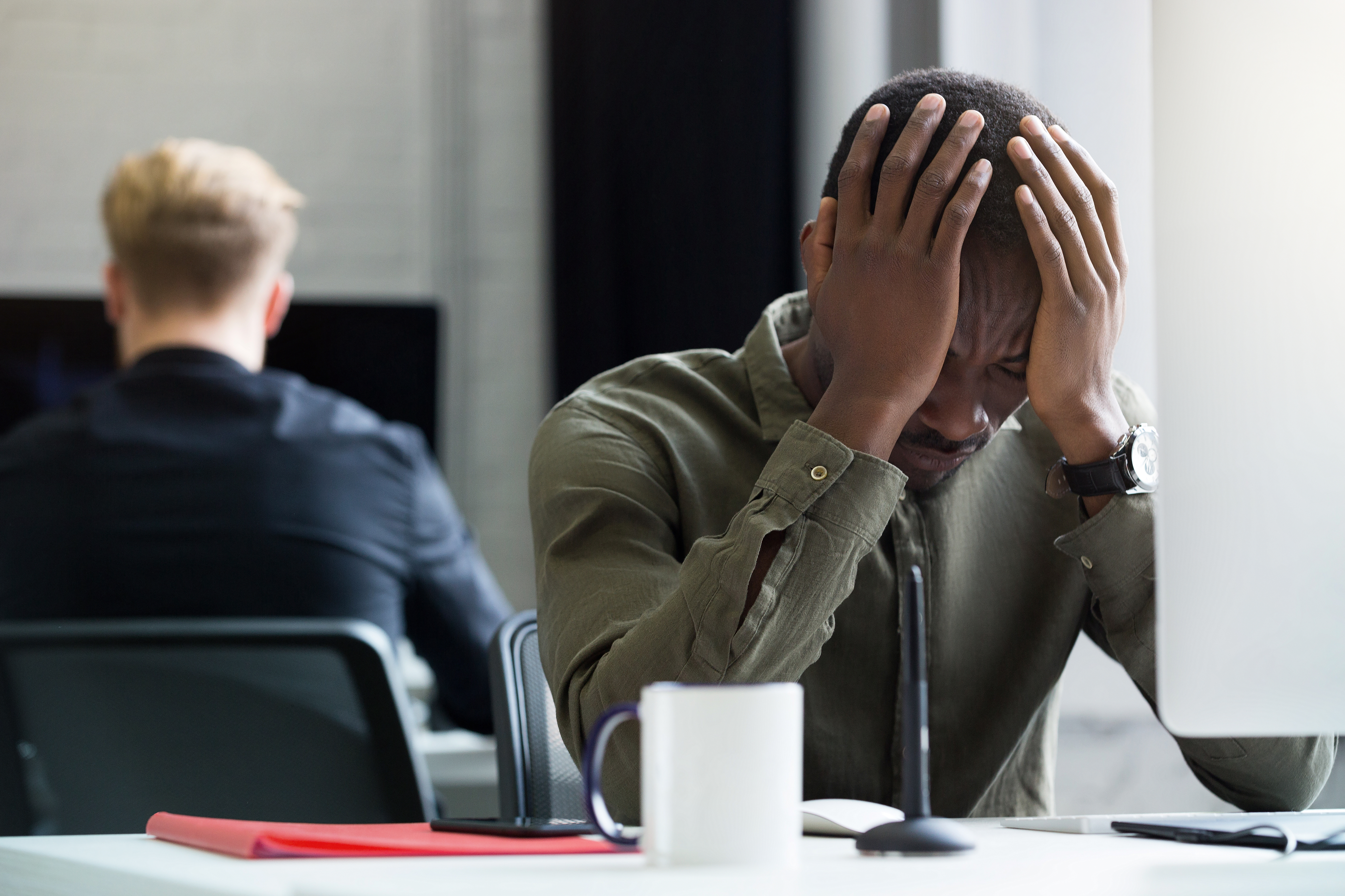 Counselor providing crisis support